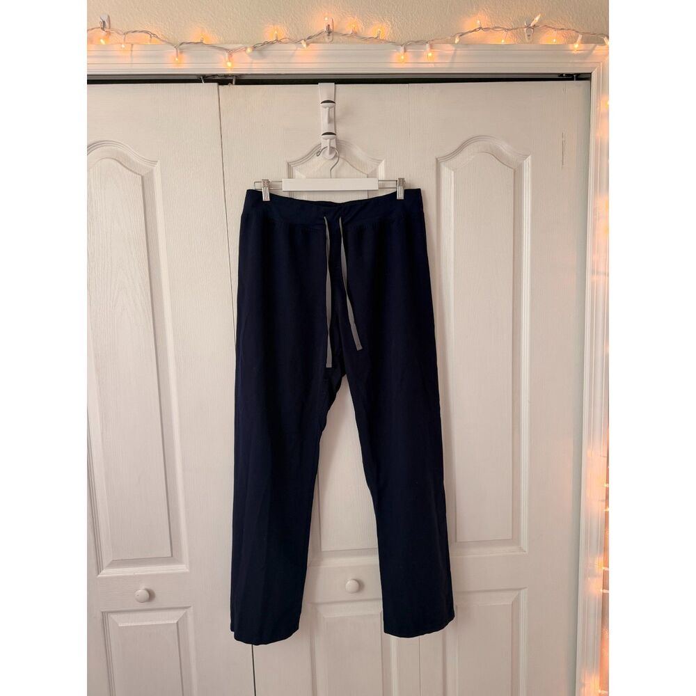 FIGS Women's Navy Blue Straight Leg High-Waisted Scrub Pants XL